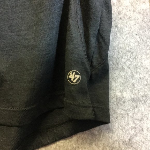 47 Brand Women Raptors Impact 1/4 Zip Pullover Shirt Top Athletic Black Size L - Picture 2 of 7